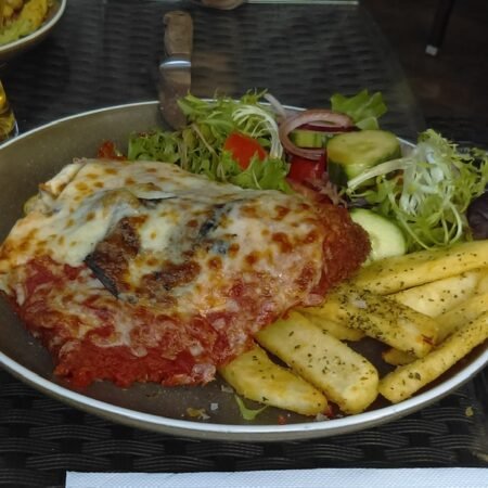 Chicken Parma with Chips