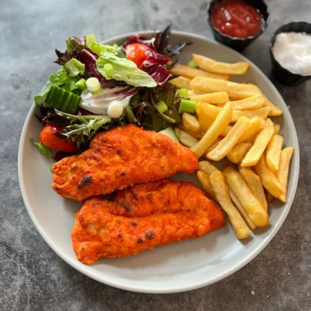 X-Large Chicken Schnitzel + Chips Pack